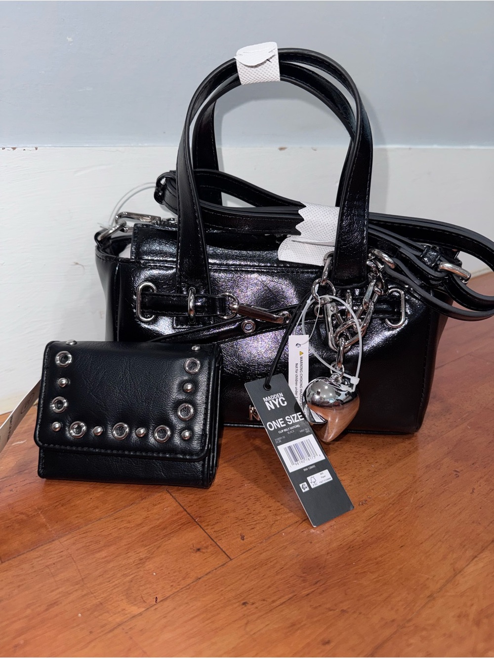 Madden NYC Black Crossbody Bag